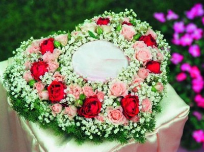 Подушечки для колец из живых цветов Подушечки для колец из живых цветов